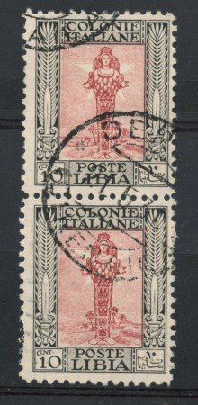 1926/30 - LOTTO/17235C - LIBIA - 10c. PITTORICA COPPIA USATI