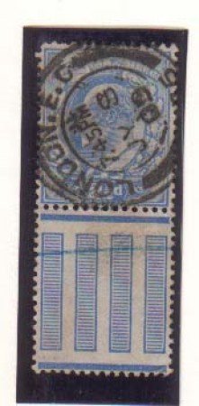 1902 - LOTTO/1844  - GRAN BRETAGNA - 2,5p. AZZURRO - USATO