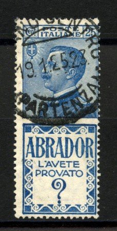 1924 - REGNO - LOTTO/39852 - 25c. PUBBLICITARIO ABRADOR - USATO
