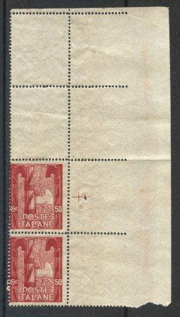 1923 - REGNO - 50 CENT. MARCIA SU ROMA - COPPIA NUOVI - LOTTO/34260