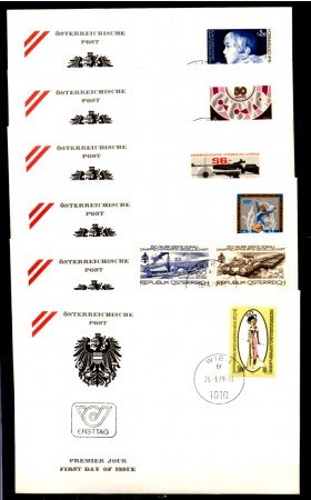 1979 - LOTTO/11116 - AUSTRIA - ANNATA COMPLETA SU 32 BUSTE FDC