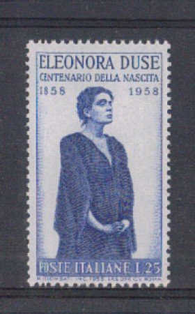 1958 - LOTTO/6342 - REPUBBLICA - ELEONORA DUSE