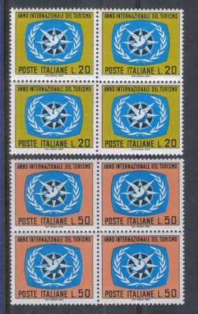 1967 - LOTTO/6474Q - REPUBBLICA - ANNO TURISMO QUARTINE