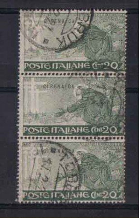 1926 - LOTTO/CIR27US - CIRENAICA - 20c. S. FRANCESCO STRISCIA USATA