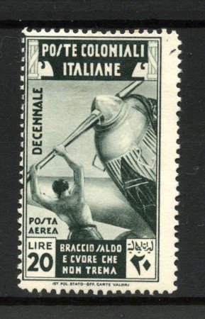 1933 - LOTTO/12615 - COLONIE EMISSIONI GEN. - P/A 3 LIRE MARCIA SU ROMA - LING.