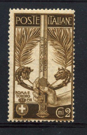 1911 - REGNO - 2 cent. UNITA' D'ITALIA - NUOVO - LOTTO/30161