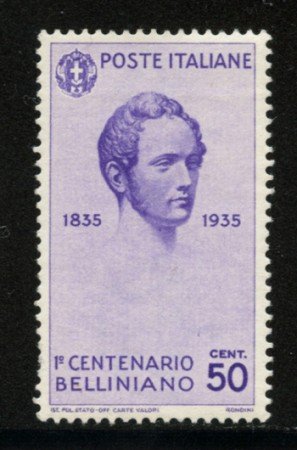 1935 - LOTTO/12935 -  REGNO - 50c. VINCENZO BELLINI - NUOVO
