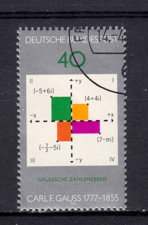 1977 - GERMANIA FEDERALE - FRIEDRICH GAUSS - USATO - LOTTO/31457U