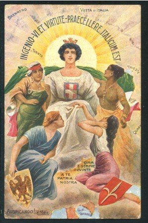 1916 - LOTTO/20819GA - CARTOLINA A COLORI INGENIO VI ET VIRTUTE - VIAGGIATA