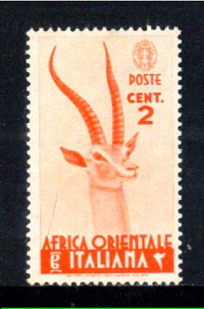 1938 - LOTTO/AOI1L - AFRICA ORIENTALE - 2c. ARANCIO - LING.