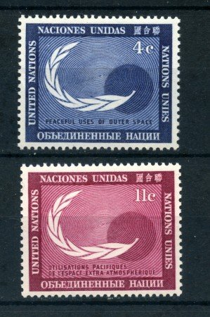 1962 - LOTTO/21351 - ONU U.S.A - UTILIZZAZIONE SPAZIO  2v. - NUOVI