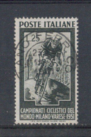 1951 - LOTTO/6152U - REPUBBLICA - CAMPIONATI CICLISMO USATO