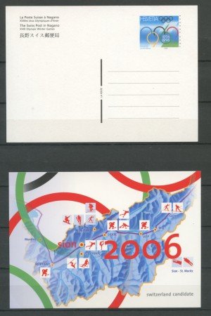 1996 - LOTTO/24534 - SVIZZERA - OLIMPIADI DI NAGANO - CARTOLINA POSTALE