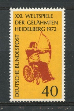1972 - GERMANIA - CONCORSO PARAPLEGICI - NUOVO - LOTTO/31059