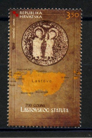 2010 - CROAZIA - STATUTO DI LASTOVO - NUOVO - LOTTO/33109