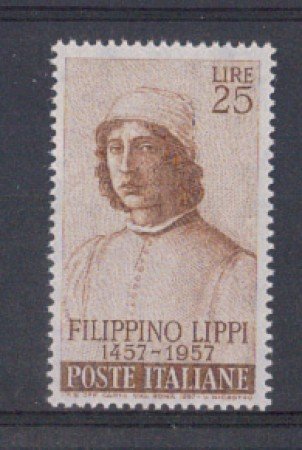 1957 - LOTTO/6321 - REPUBBLICA - 25 L. FILIPPINO LIPPI