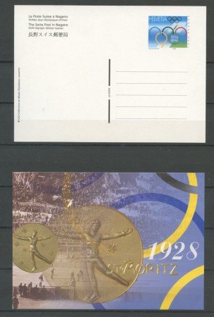 1996 - LOTTO/24533 - SVIZZERA - OLIMPIADI DI NAGANO - CARTOLINA POSTALE