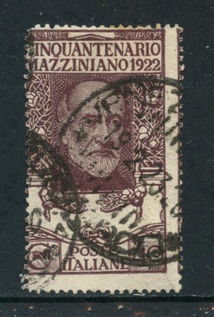 1922 - REGNO - 40c. G.MAZZINI - USATO - LOTTO/REG129U