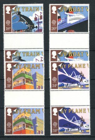 1988 - LOTTO/20306A - GRAN BRETAGNA - EUROPA TRASPORTI 4v. - IN COPPIA