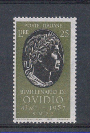 1957 - LOTTO/6311 - REPUBBLICA -25 L. BIMILLENARIO DI OVIDIO