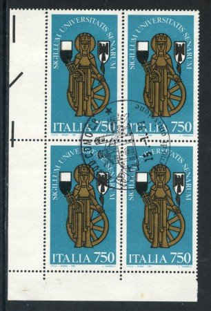 1991 - REPUBBLICA - SCUOLE  D'ITALIA SIENA - QUARTINA FDC - LOTTO/28925
