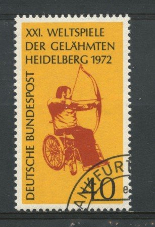 1972 - GERMANIA - CONCORSO PARAPLEGICI - USATO - LOTTO/31059U