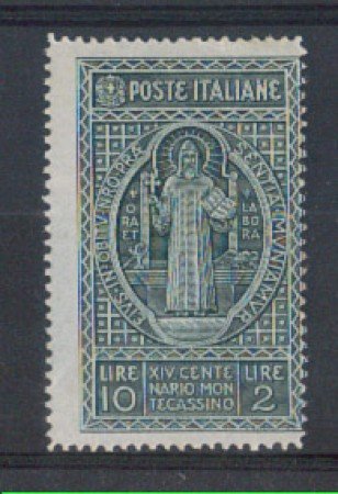 1929 - LOTTO/REG268N - REGNO - 10+2 LIRE MONTECASSINO - NUOVO