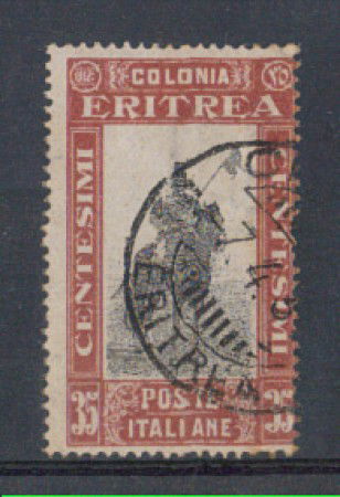 1930 - LOTTO/ERIT160U - ERITREA -  35c. PITTORICA - USATO
