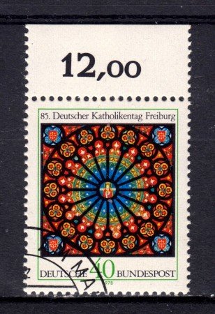 1978 - GERMANIA FEDERALE - CATTOLICI TEDESCHI - USATO - LOTTO/31436U