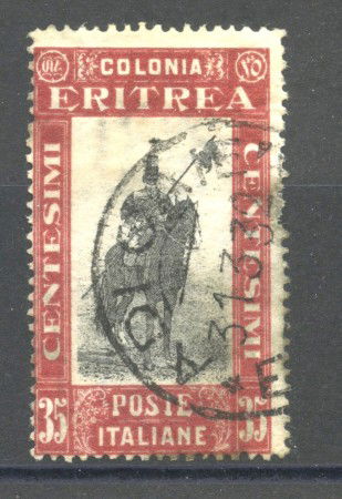 1930 - ERITREA - LOTTO/39486 - 35 c. ROSSO PITTORICA - USATO