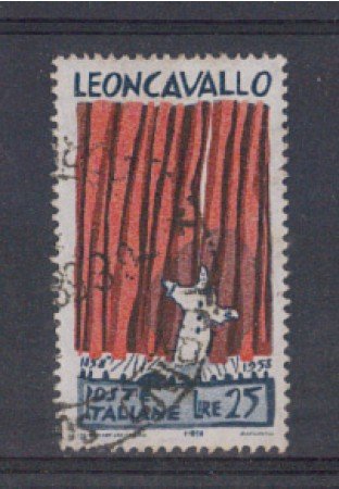 1958 - LOTTO/6333U - REPUBBLICA - R.LEONCAVALLO USATO