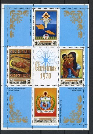 1970 - SAMOA - NATALE - FOGLIETTO NUOVO - LOTTO/36041