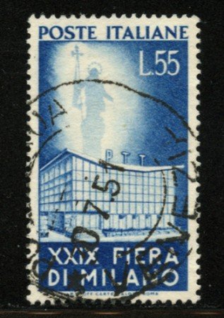 1951 - LOTTO/12408 - REPUBBLICA - 55 LIRE FIERA DI MILANO - USATO