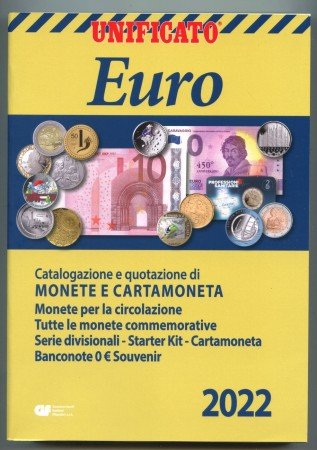2022 - CATALOGO UNIFICATO MONETE EURO - LOTTO/37405
