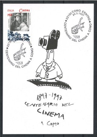 1997 - REPUBBLICA - LOTTO/41726 - CENTENARIO DEL CINEMA 3 CARTOLINE 