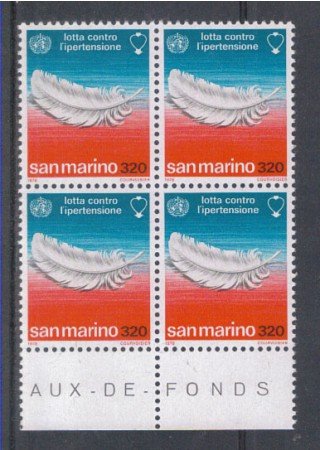 1978 - LOTTO/7985Q - SAN MARINO - IPERTENSIONE - QUARTINA