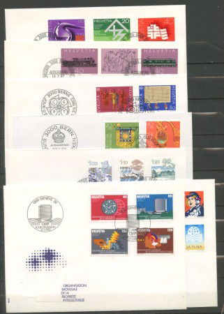 1982 - SVIZZERA - LOTTO/42623 -   7 BUSTE FDC