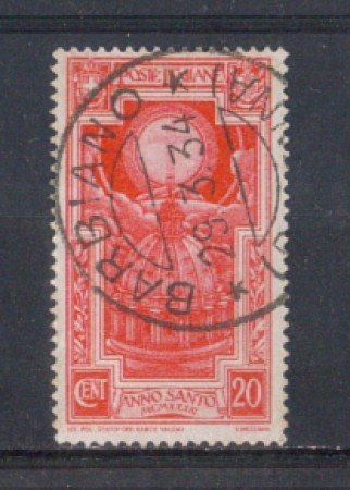 1933 - LOTTO/REG345U - REGNO - 20c. ANNO SANTO - USATO