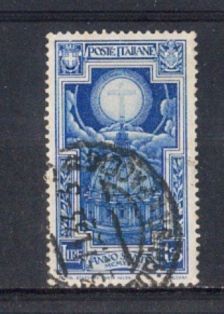 1933 - LOTTO/REG348U - REGNO - 1,25 L. ANNO SANTO - USATO