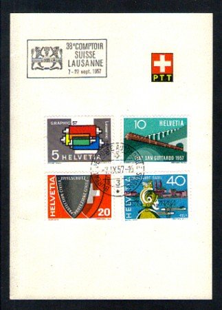 1957 - LOTTO/10950 - SVIZZERA - 38° COMPTOIR SUISSE LAUSANNE