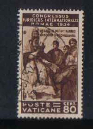 1935 - LOTTO/4175A - VATICANO - 80c. CONGRESSO GIURIDICO
