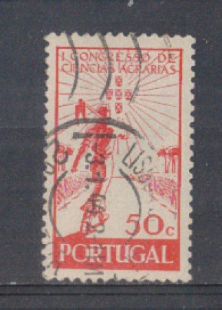 1943 - LOTTO/9712BU - PORTOGALLO -  50c. SCIENZE AGRARIE - USATO