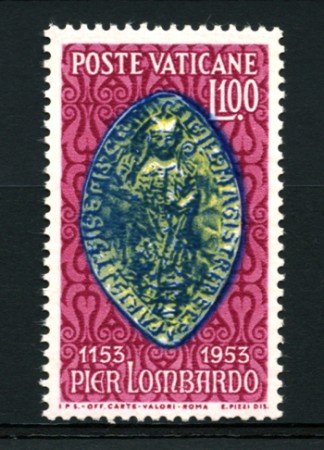 1953 - LOTTO/12810 - VATICANO - 100 Lire PIER LOMBARDO - NUOVO