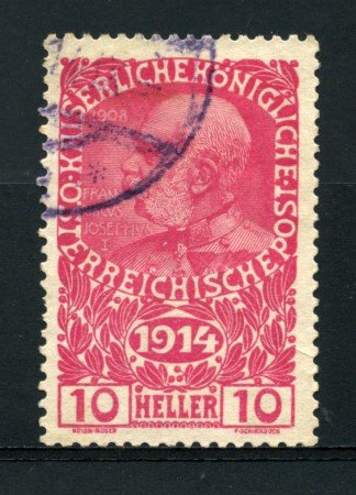 1914 - LOTTO/14239 - AUSTRIA - 10h. ROSA - USATO