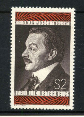 1968 - AUSTRIA - LOTTO/42568 - KOLOMAN MOSER - NUOVO