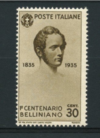 1935 - LOTTO/11729 - REGNO - 30c. VINCENZO BELLINI - NUOVO
