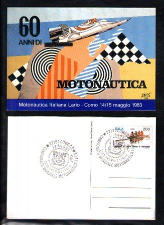 1983 - LBF/3742 - ITALIA - COMO - MOTONAUTICA