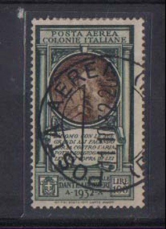 1932 - LOTTO/CEGA14U - EMISSIONI GEN. - AEREA - 100 L. DANTE - USATO