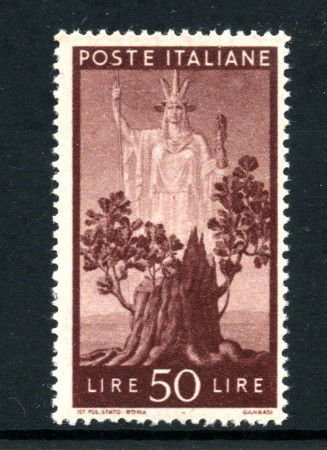 1945 - REPUBBLICA - LOTTO/43035 - 50 LIRE DEMOCRATICA - NUOVO
