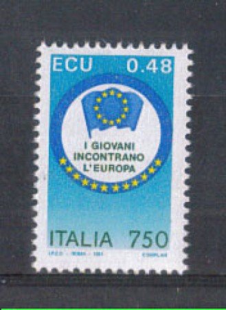 1991 - LOTTO/6957 - REPUBBLICA - GIOVANI E EUROPA